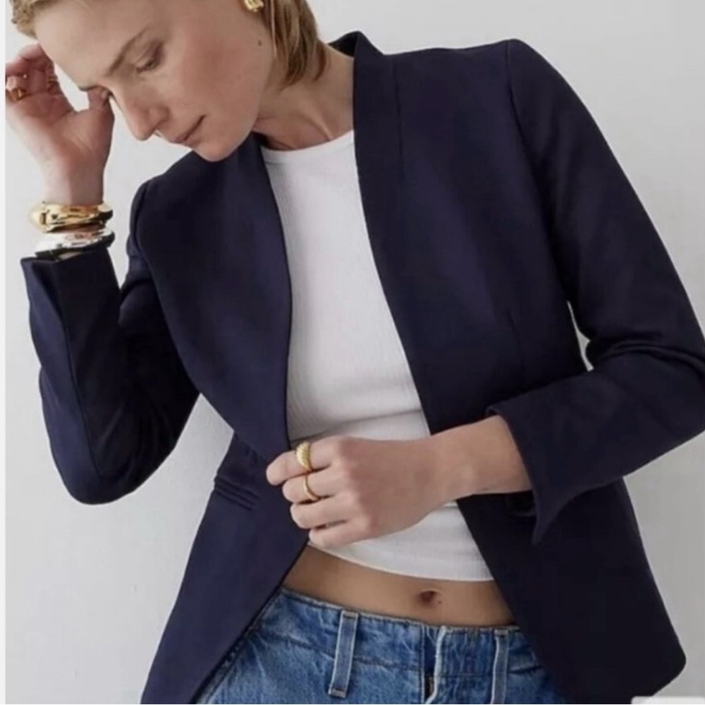 J. Crew 365 Blazer Going Out Blazer Sz 4P Preppy Timeless Classic Workwear